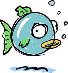 cartoon fish rough sketch