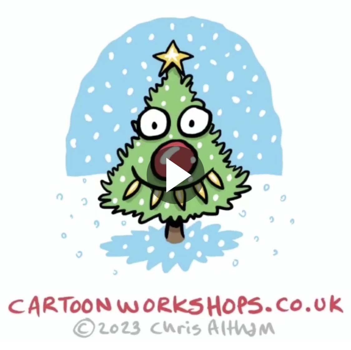 Christmas Tree character cartoon